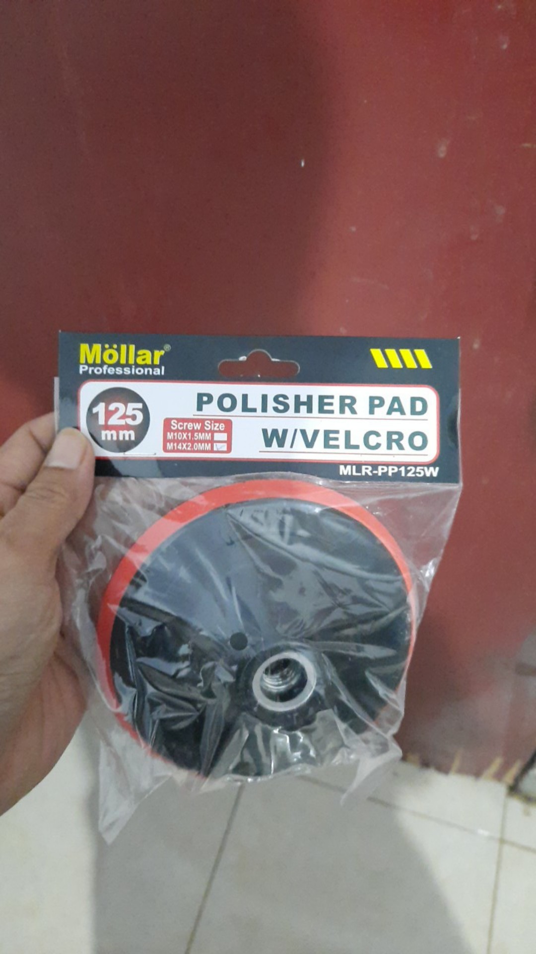 Mollar Polisher Velcro Pad Sanding Disc 5 Inch Tatakan Amplas Bulat