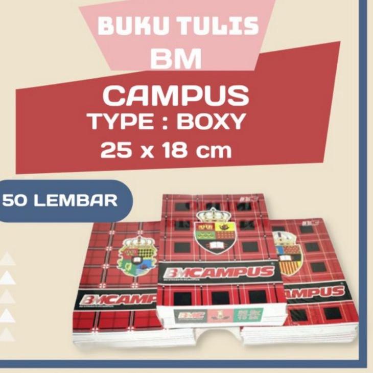 

[ZiH ㊓] Buku tulis Bmc campus isi 50 lembar ( 10 buku ) /Harga terlaris