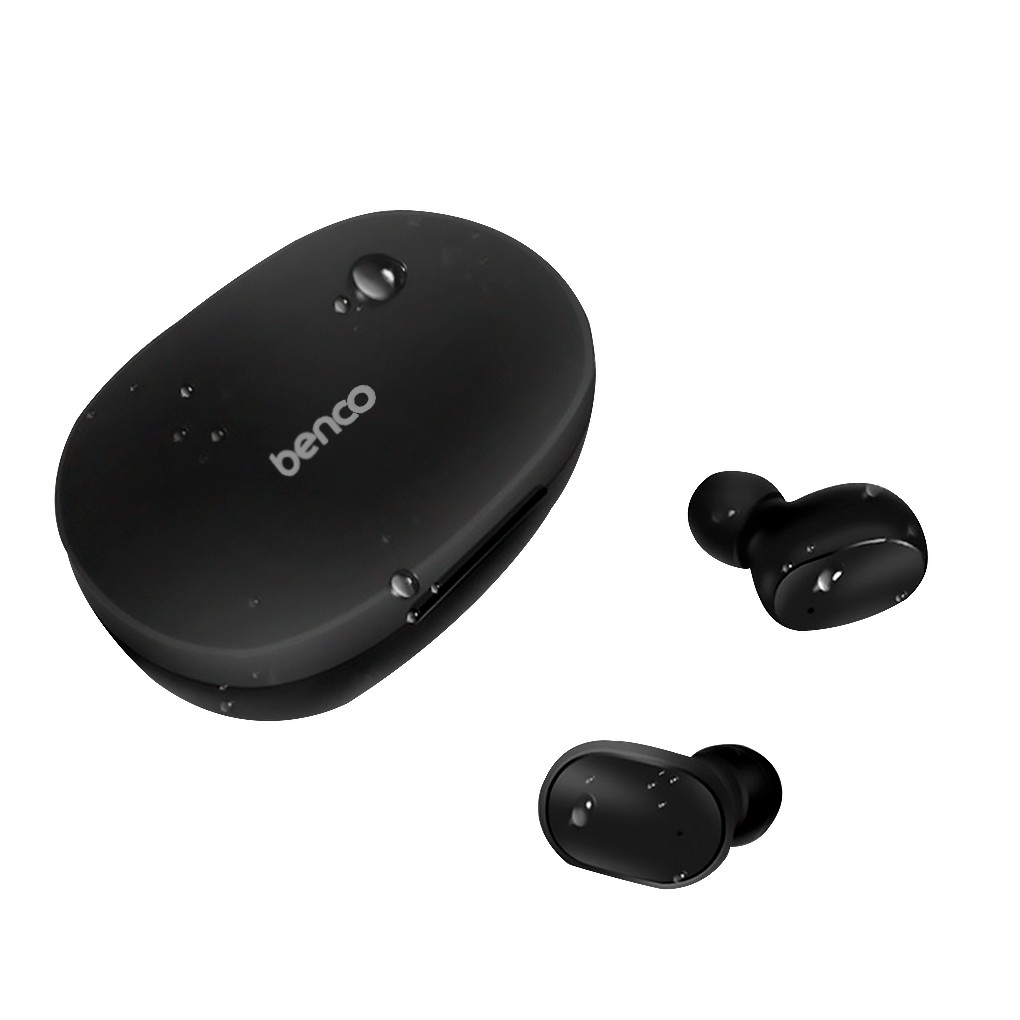 BENCO TWS Headset Bluetooth 5.0 HD Earphone Wireless Touch IPX4 Anti Air dapat Case Charging