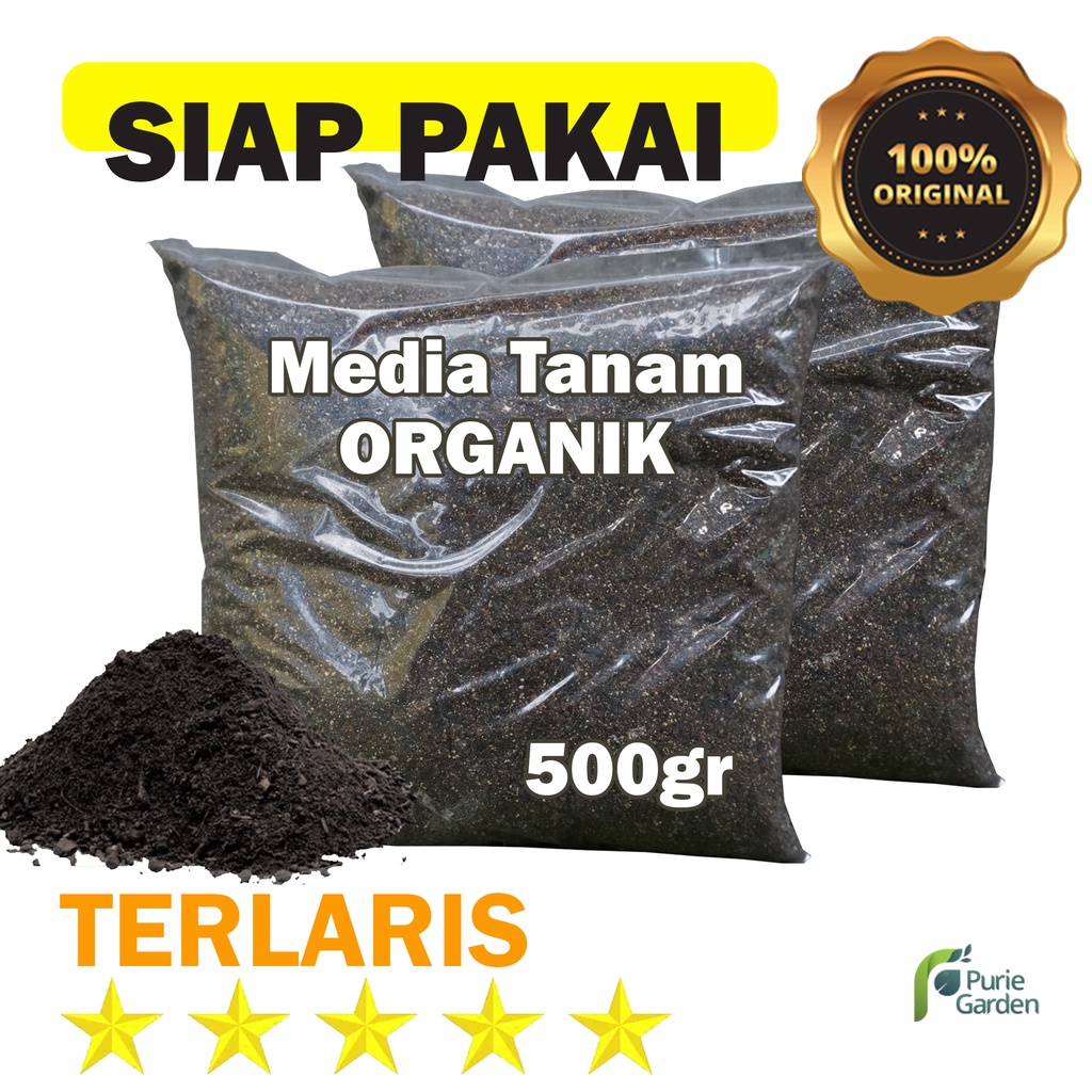 Media Tanam Organik 500gr Siap Pakai Tanaman Buah Bunga Dan Sayur PG SBY