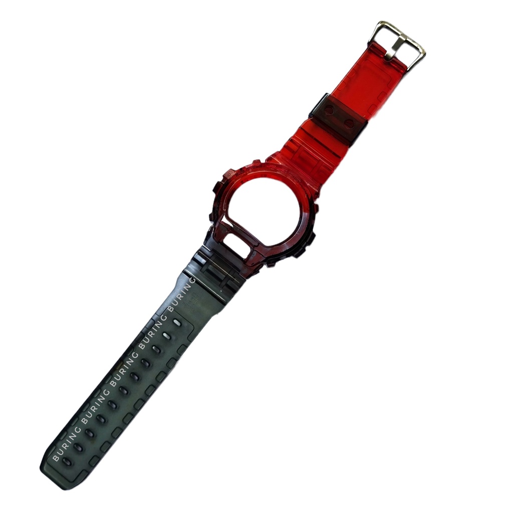 BNB BEZEL STRAP CASIO GSHOCK G SHOCK DW 6900 DW 6600 JELLY HITAM MERAH