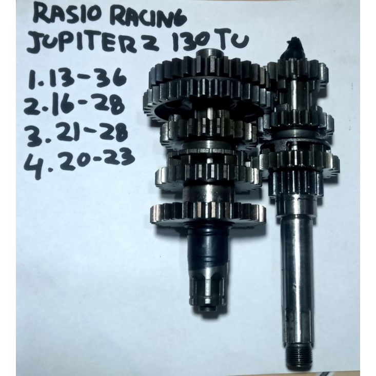 rasio racing jupiter z stater aktif 130cc