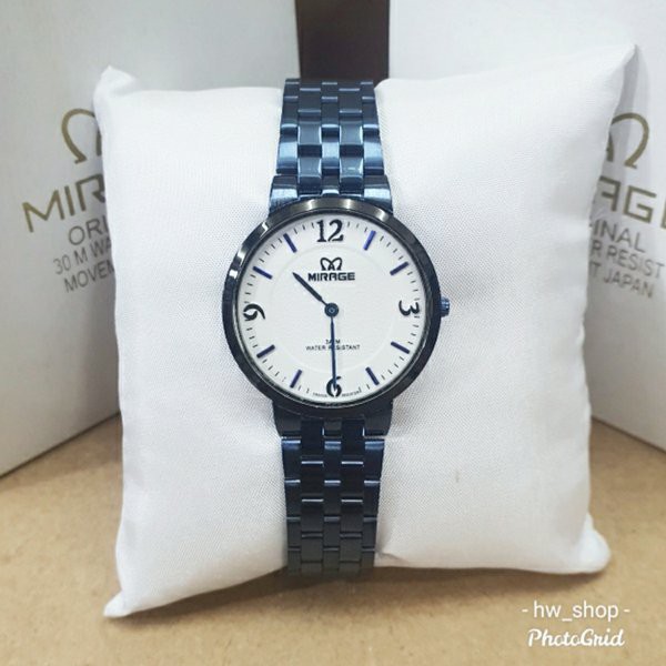 Jam Tangan Wanita Mirage 8532 Biru Original . Jam Tangan Mirage Original