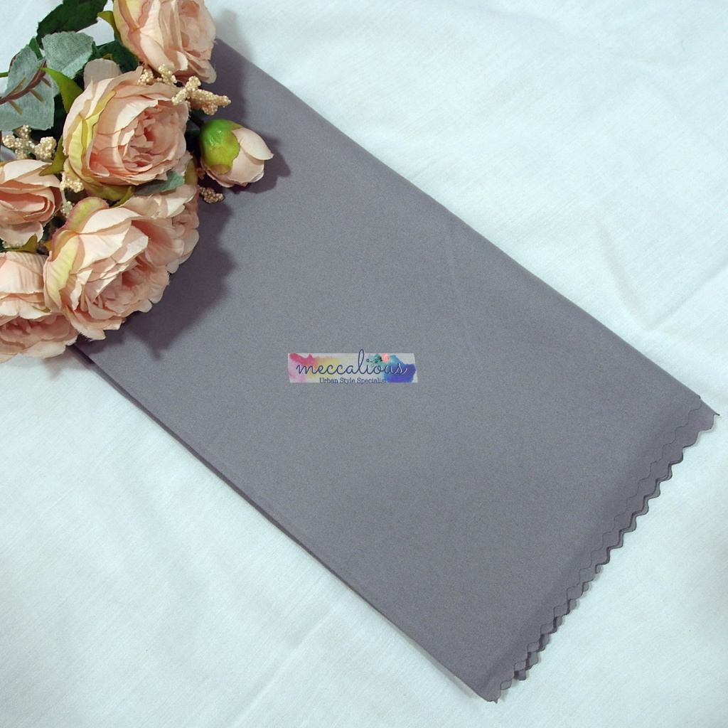 Jilbab Segi Empat Azara Voal Syari 130 x 130 Oskara  Miracle Jumbo Laser Cut-Grey