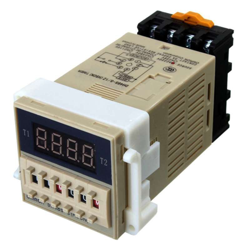 Programmable Relay Delay Double Timer AC 220V 5A DH48S-S