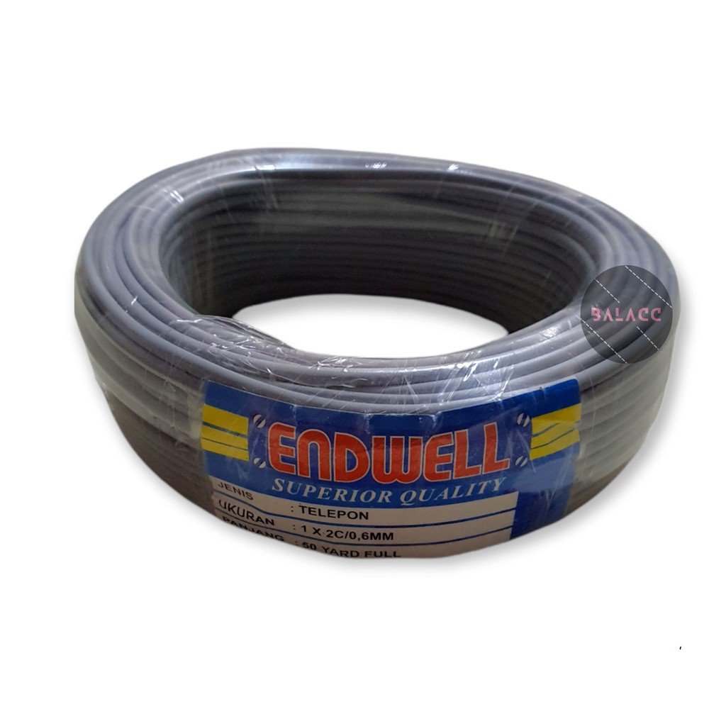 Endwell Kabel Telepon 50 Yard 2c Kabel Instalasi Walet 50y