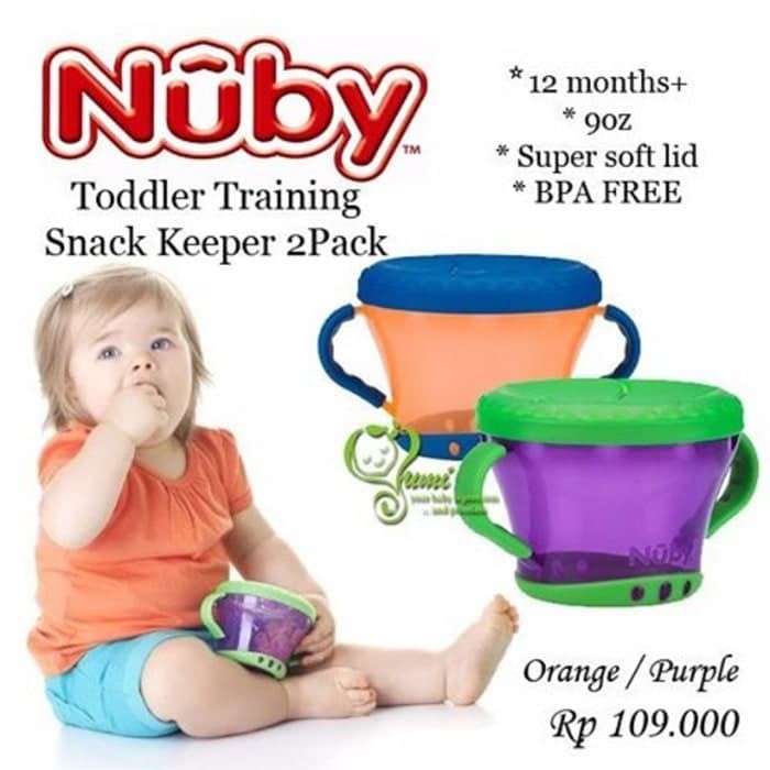 

Nuby Toddler Training Snack Keeper 2 Pack Orange / Purp Berkualitas