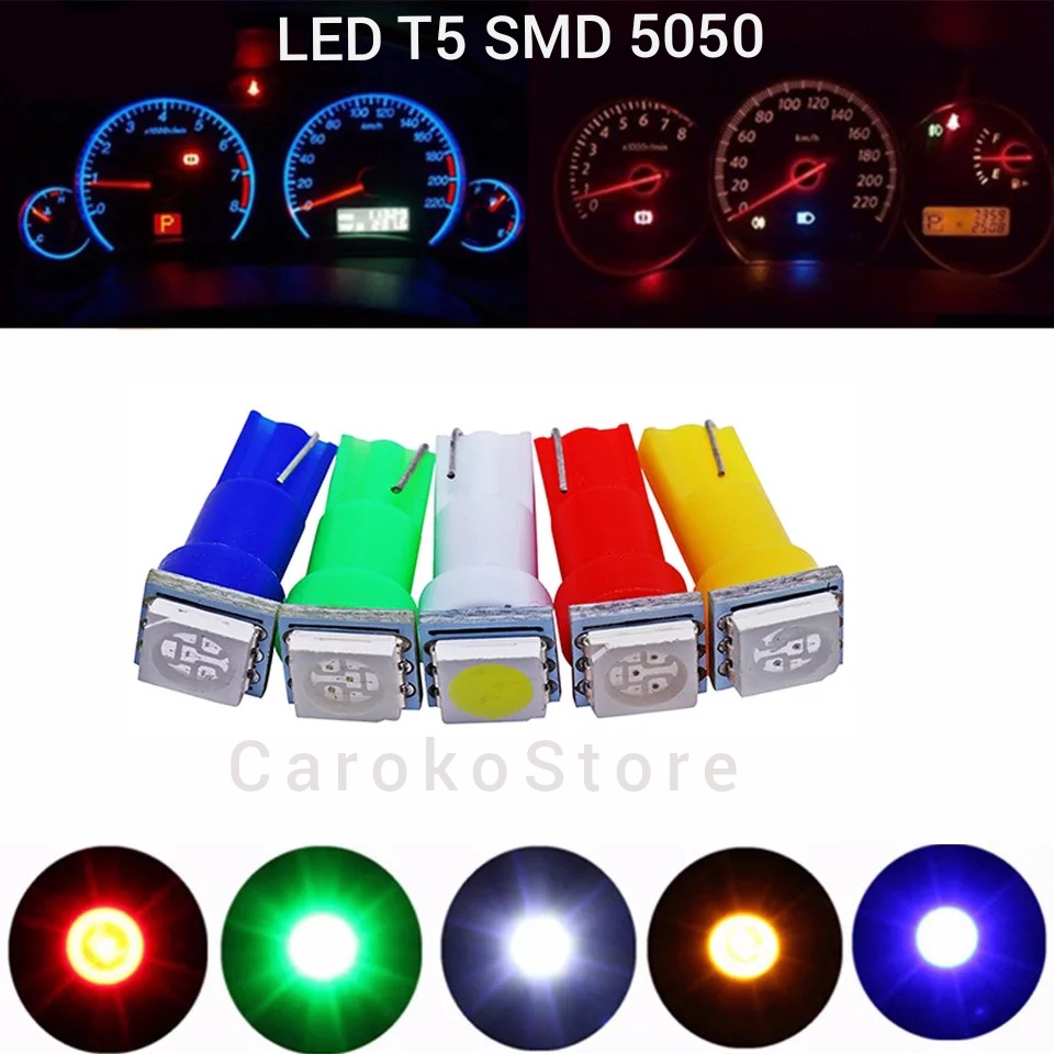 Led T5 spedometer dashboard mobil motor