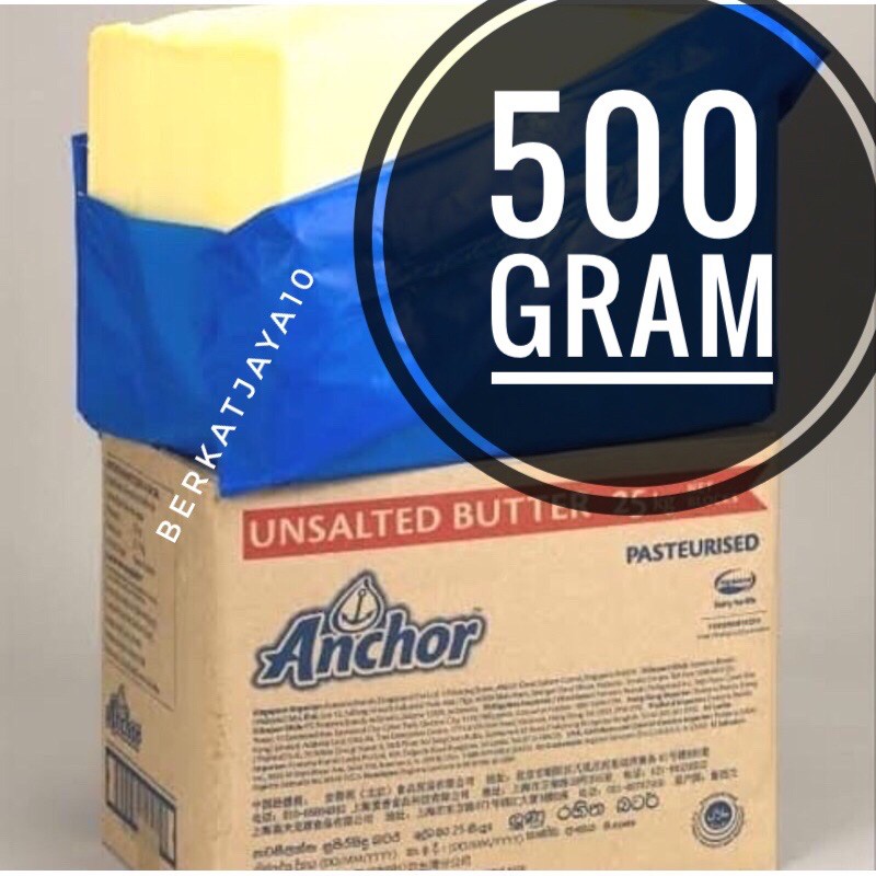 Anchor Unsalted Butter Repack 500gr Mentega Tawar