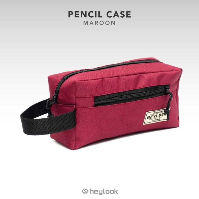 

Big Sale TEMPAT PENSIL KOSTAK PENCIL CASE ALAT TULIS SEKOLAH ANAK ATK POUCH - Maroon Diskon