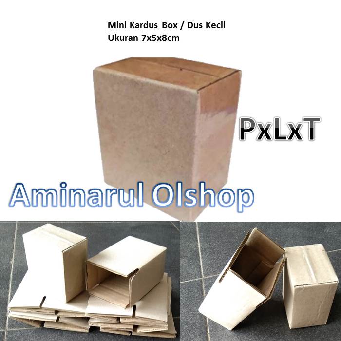 

kardus packing mini dus untuk packing uk 7x5x8cm(10pcs/lembar)