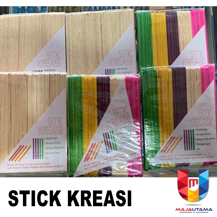 

STICK ES KRIM KREASI STICK PRAKARYA DIY WARNA & POLOS