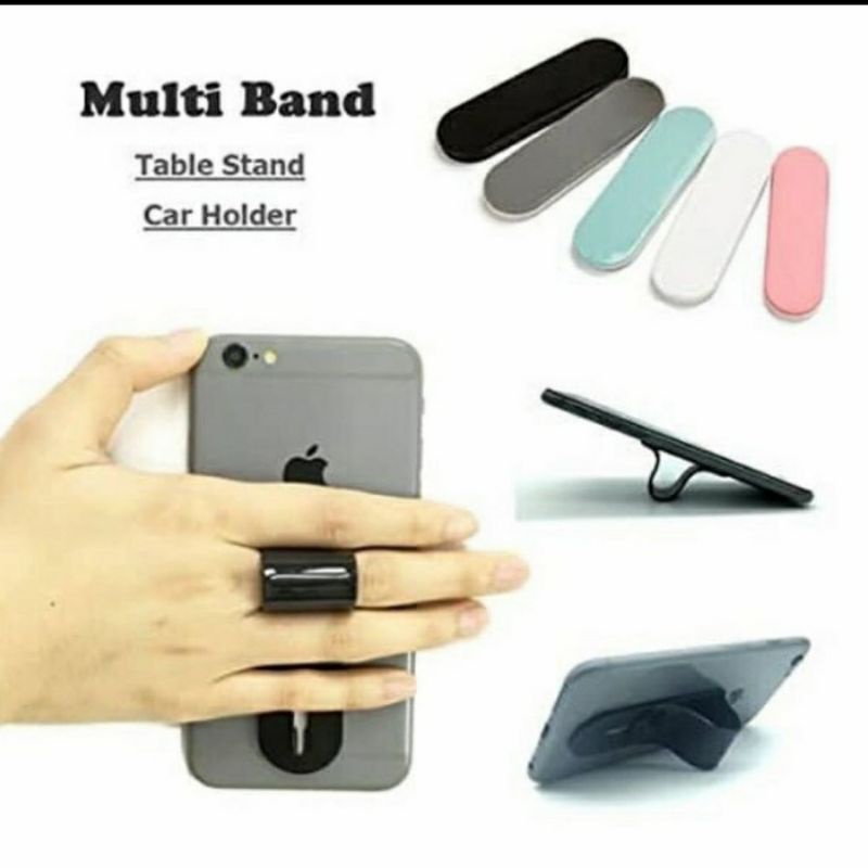 Stand Holder Universal Multi Band Fingergrip Finger Grip Stand Holdee Handphone Holder HP