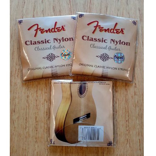 senar gitar klasik fender classic nylon 1 set original