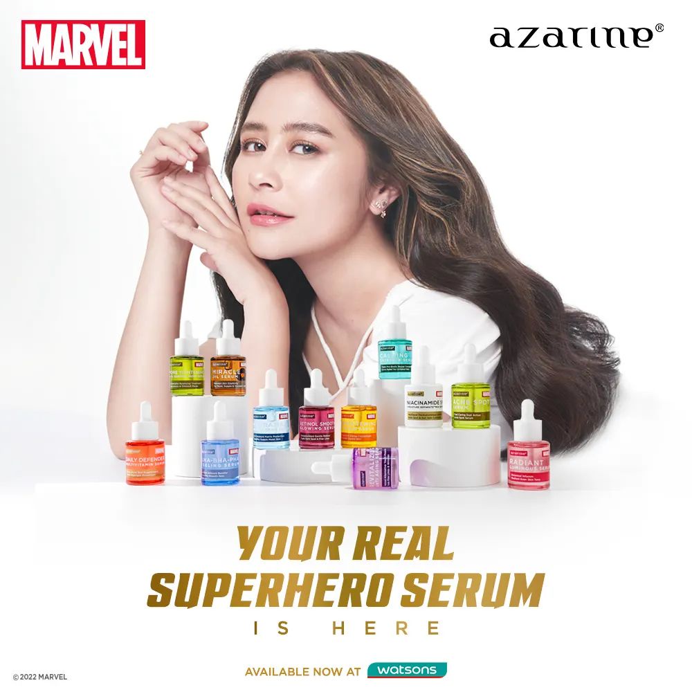 AZARINE Superhero Serum Marvel Edition 20ml | Face Serum | Brightening | Acne Dark Spot | Exfoliating