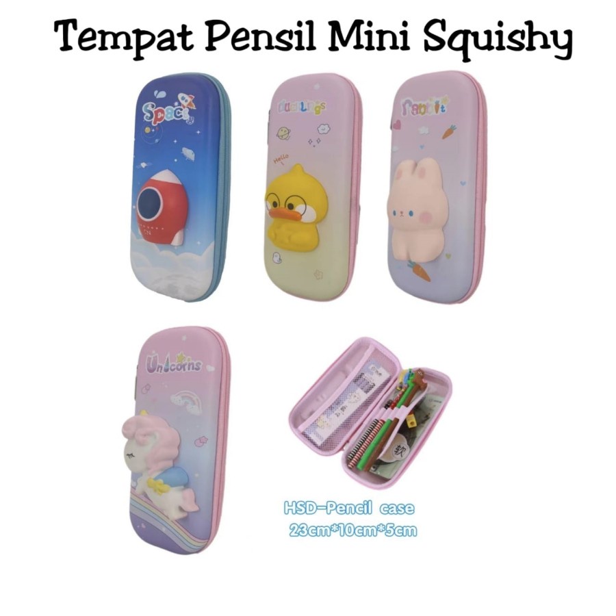 Kotak pensil anak tempat pensil anak hardcase Smiggle Squishy S5