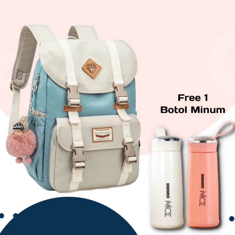 Back Pack Wanita Tas Ransel Anak Fashion Cewek Tas Ransel Diamon Tas Sekolah