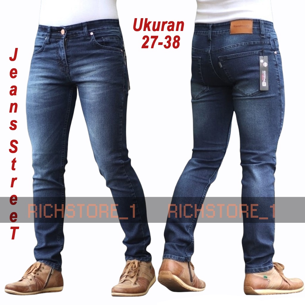 Celana Jeans Panjang Pria Celana Panjang Pria Street Celana Jumbo Bige SIze  Premium Original Brand