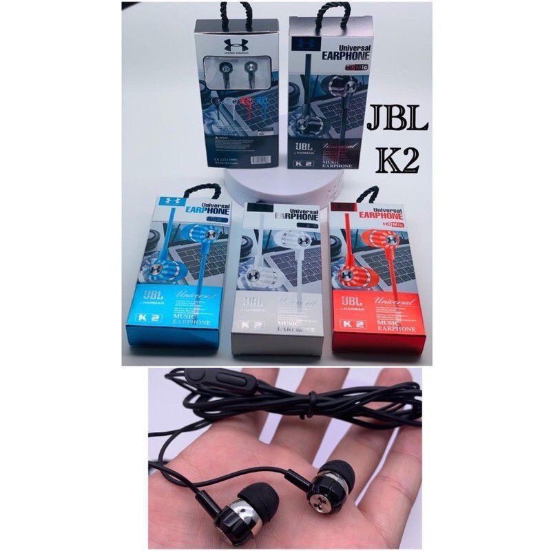 Hf Headset JBL K2 super bass stereo + mic kualitas bagus