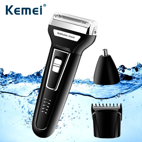 Shaver KEMEI KM-6558 3in1 Trimmer Alat Cukur Kumis Jenggot Elektrik