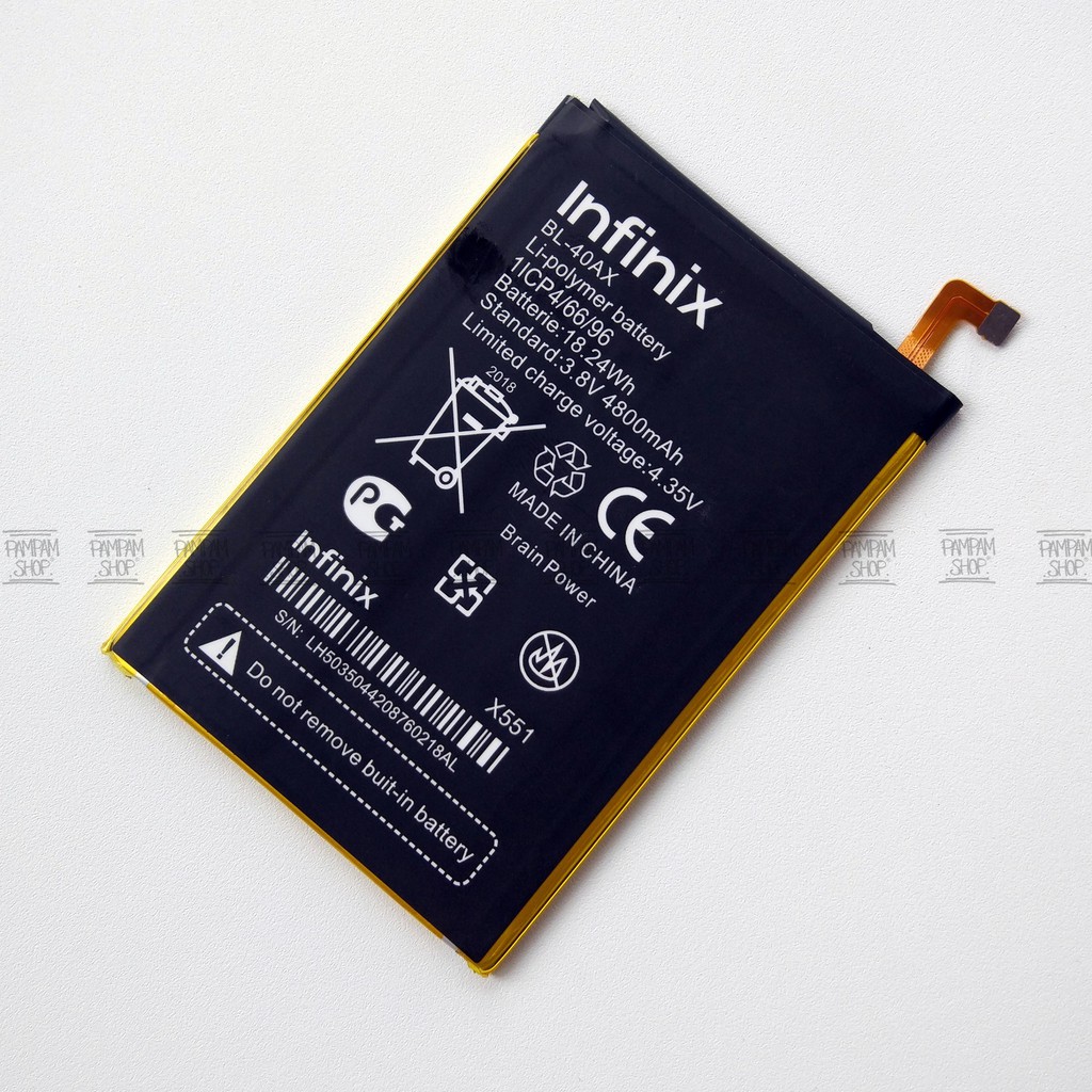 Baterai Infinix Hot Note 1 X551 BL-40AX Original Double Power Batre Batrai Battery BL40AX BL 40AX