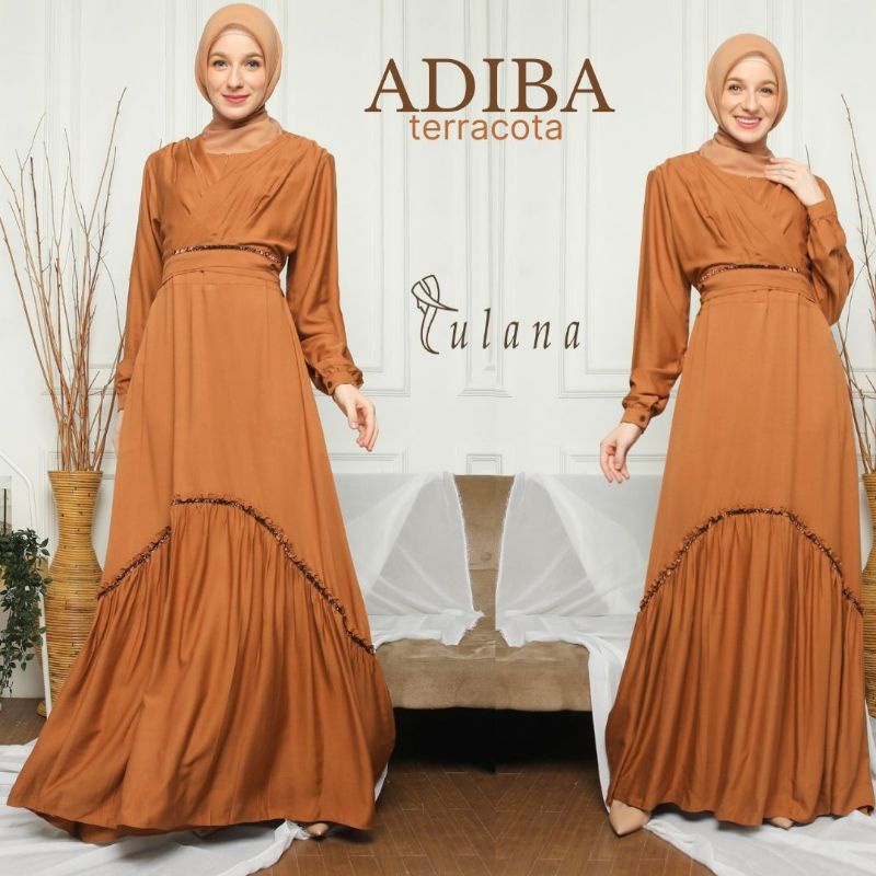 ADIBA  Rayon Dress by Lulana || Gamis Rayon Premium Twill