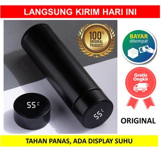 Thermos Termos Tumbler Botol Minum Tahan Panas ada Display Suhu Stainless Stell Derajat Air Dingin