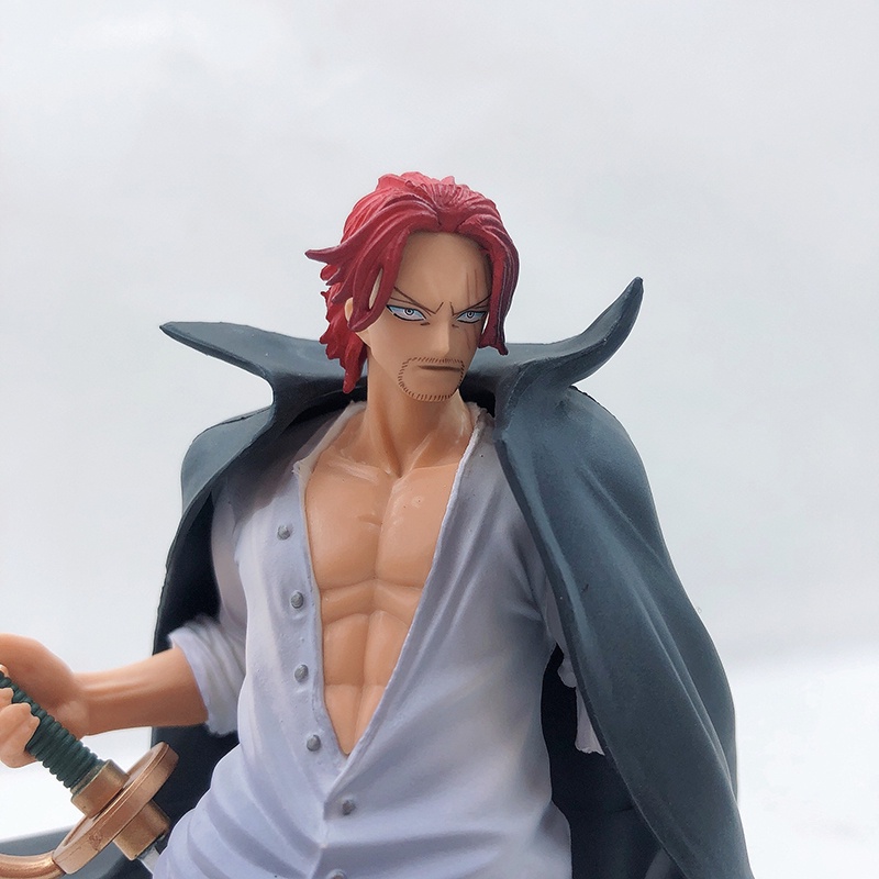 2022 Mainan Action Figure One Piece Shanks Rambut Merah 17cm Bahan PVC Untuk Dekorasi / Koleksi / Hadiah Anak