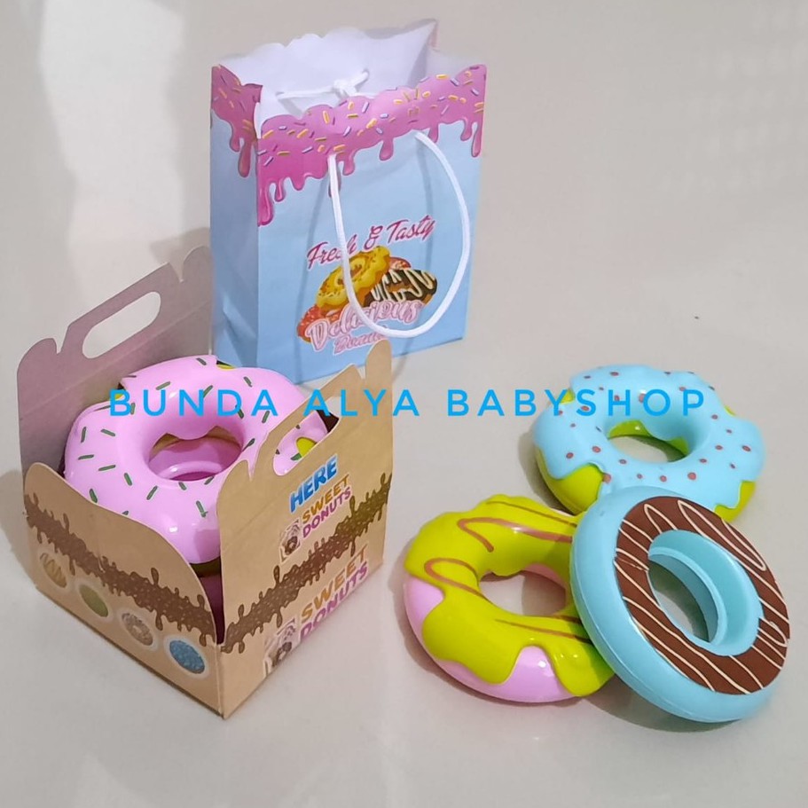 Set Mainan Anak Perempuan Donat Mini - Mainan Masakan Dunkin Donuts Isi 6 Donat SNI HI