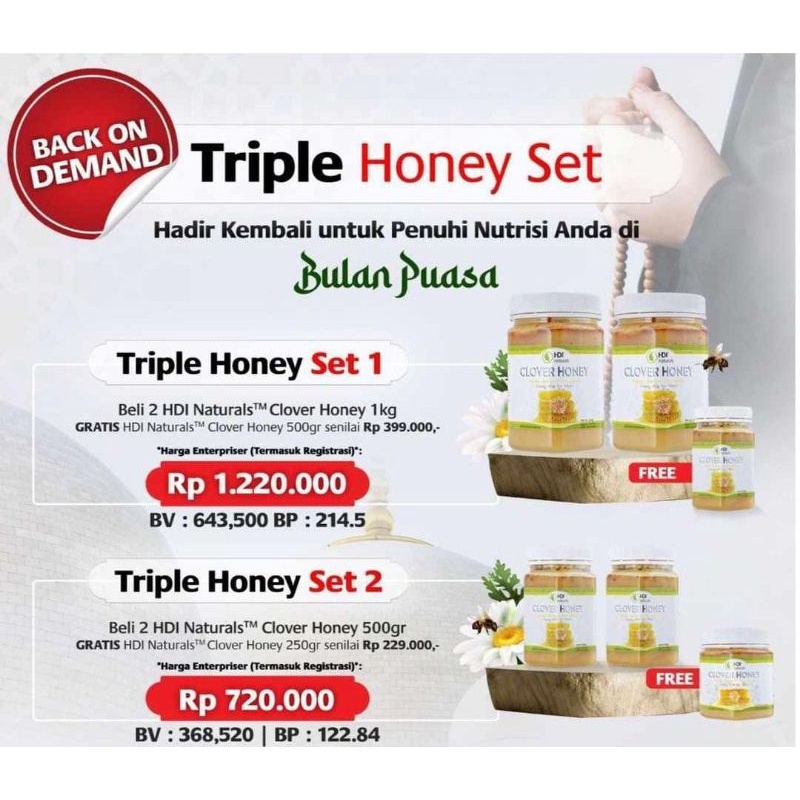 Triple Honey Set Edisi Bulan Puasa