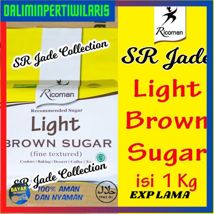 

[[BISA COD]] Ricoman Light Brown Sugar 1Kg Gula BERKUALITAS Kode 1372