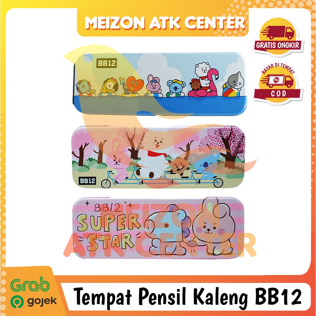 Tempat Pensil Kotak Pensil Lucu Kaleng Pensil BT 21 BB12 ATK [1 PCS]