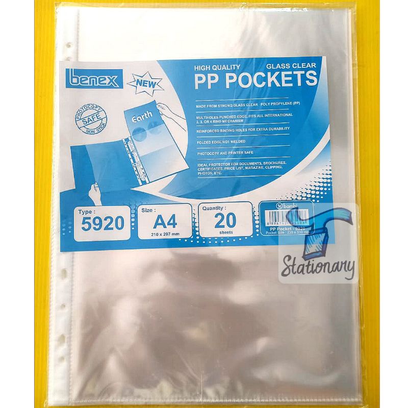 

Sheet Protector (PP Pocket) A4.