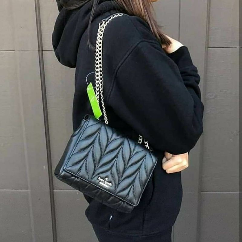 SALE Kate Spade Mini Emelyn Briar Lane Quilted Crossbody Black Original