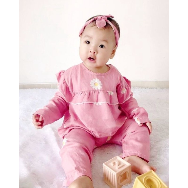 Baju Anak Bayi Perempuan Liliana || One Set Anak Perempuan || Setcel Anak Perempuan-1