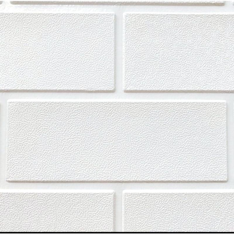 wallpaper foam 3d motif bata retro / tekstur kulit jeruk