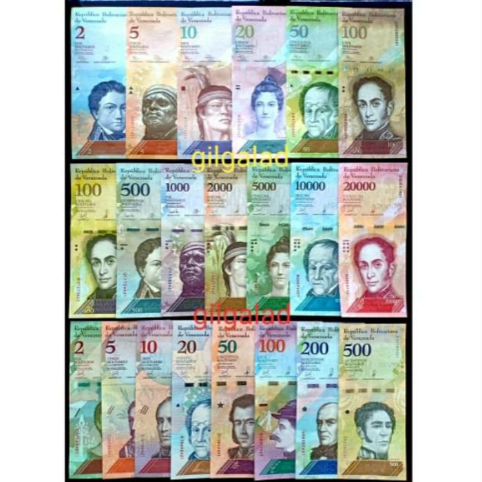 

SET LENGKAP VENEZUELA 21 LEMBAR GENERASI 1-3 UANG KERTAS ASING Berkualitas