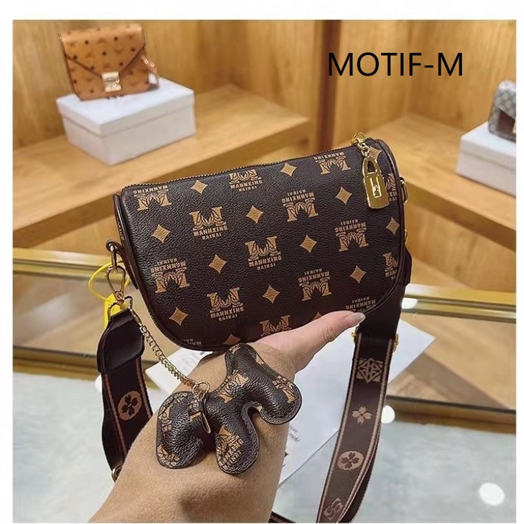 BJ62226 - BROWN/LEOPARD/M - TAS SLEMPANG CROSSBODY WANITA FASHION IMPORT MODIS ELEGAN TERMURAH TERLARIS TERBARU BAGSTORE JAKARTA TAS BATAM ZC2226