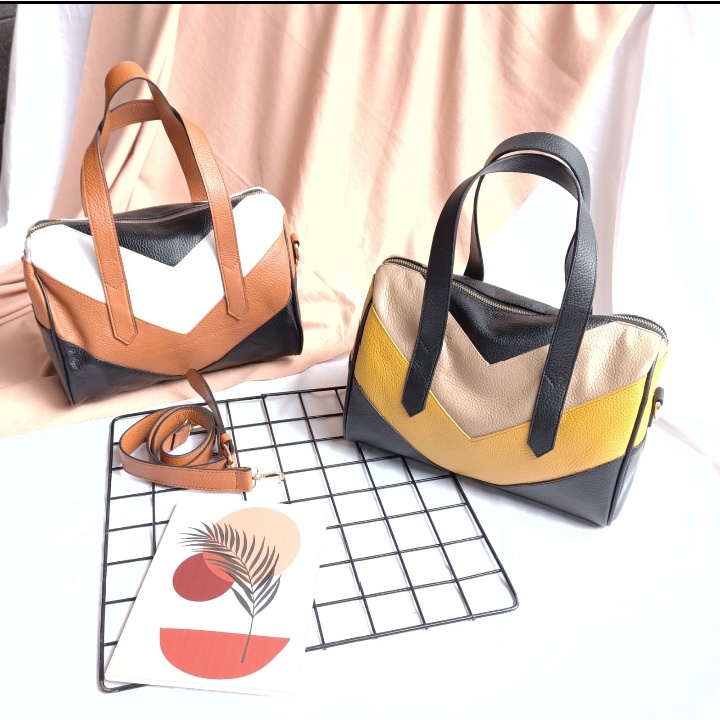 TAS HANDLE & SELEMPANG WANITA KULIT SAPI ASLI GARUT/ TAS KULIT GARUT