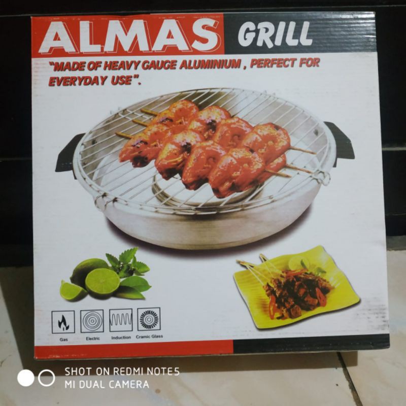 Alat Panggang Serbaguna ALMAS GRILL Alat Panggang Tanpa Arang Alat Panggang Elektrik