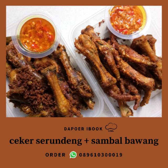 

Ceker goreng sambal bawang