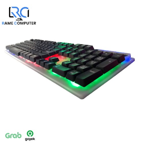 PROMO PAKET KEYBOARD + MOUSE METEOR GAMING VOXY G SERIES RGB LED LAMPU RAINBBOW