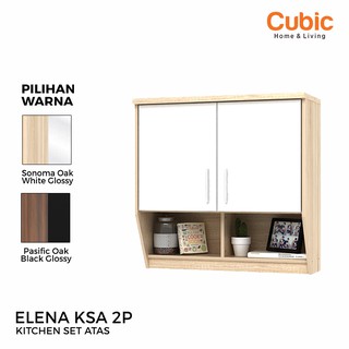 Cubic Kitchen Set 2 Pintu Minimalis / Rak Atas Dapur / ELENA KSA 2P