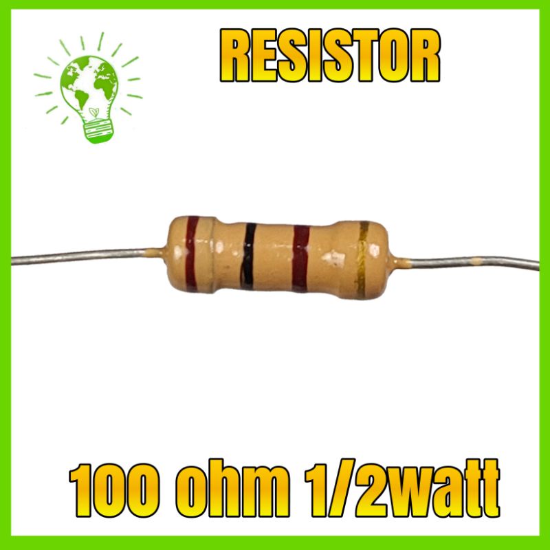 resistor 100 Ohm 1/2watt