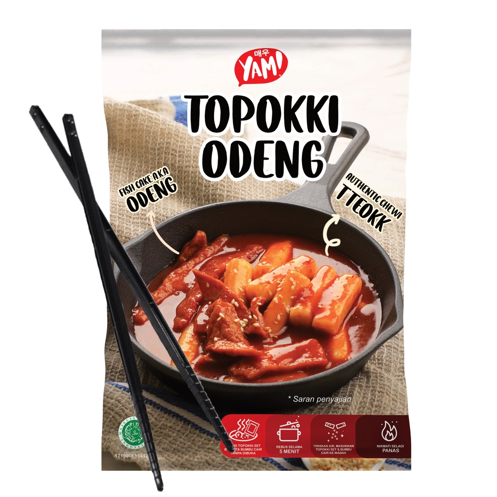 

Topokki Odeng Authentic Yam! Tteokbokki Korean Food Street