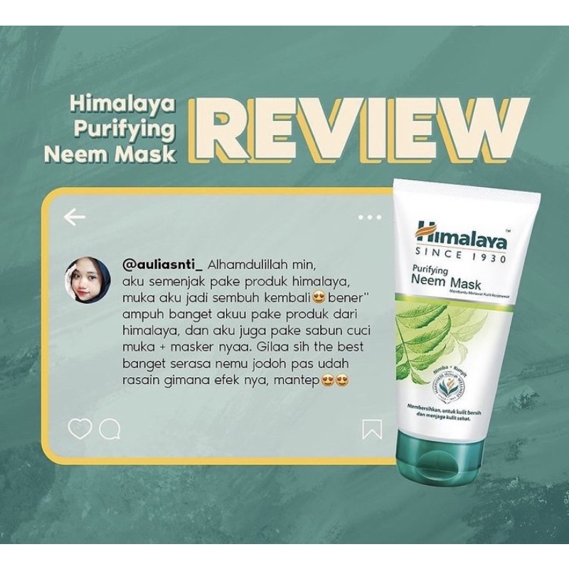 MASKER HIMALAYA/HIMALAYA PURIFYING NEEM MASK MASKER JERAWAT ORIGINAL