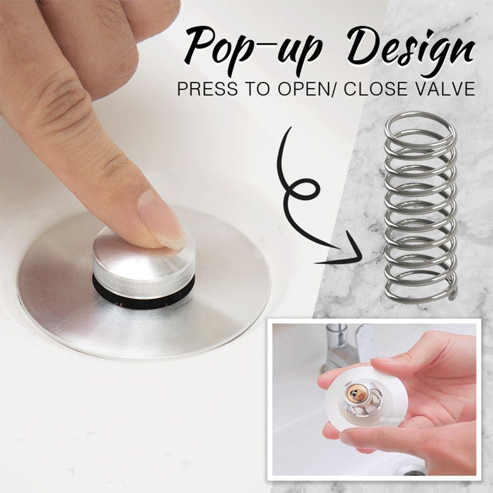 Populer Pop Up Drain Filter Aksesoris Hardware Wastafel Barth Bak Perlengkapan Kamar Mandi Penggantian Clack Plug Baut Wastafel Bounce Core