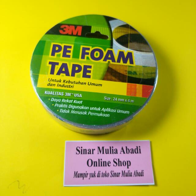 

Double Tape Foam / Busa ORIGINAL 3M PE Foam 24 mm x 4 m / pcs