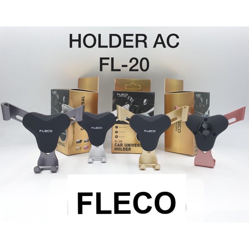 PROMO HOLDER AC MOBIL FLECO FL20 ORIGINAL SIMPLE PLUG &amp; PLAY WAZE GOOGLE MAPS FL-20