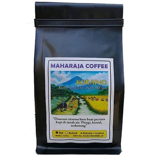 

[COD] KORAINO Kopi Rakyat 120g Biji blend Maharaja Coffee [COD]